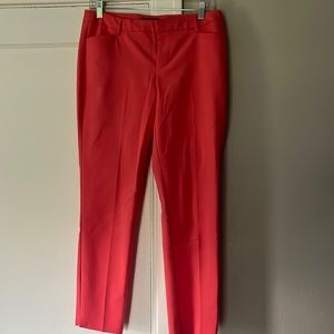 NWOT coral cropped ankle pant